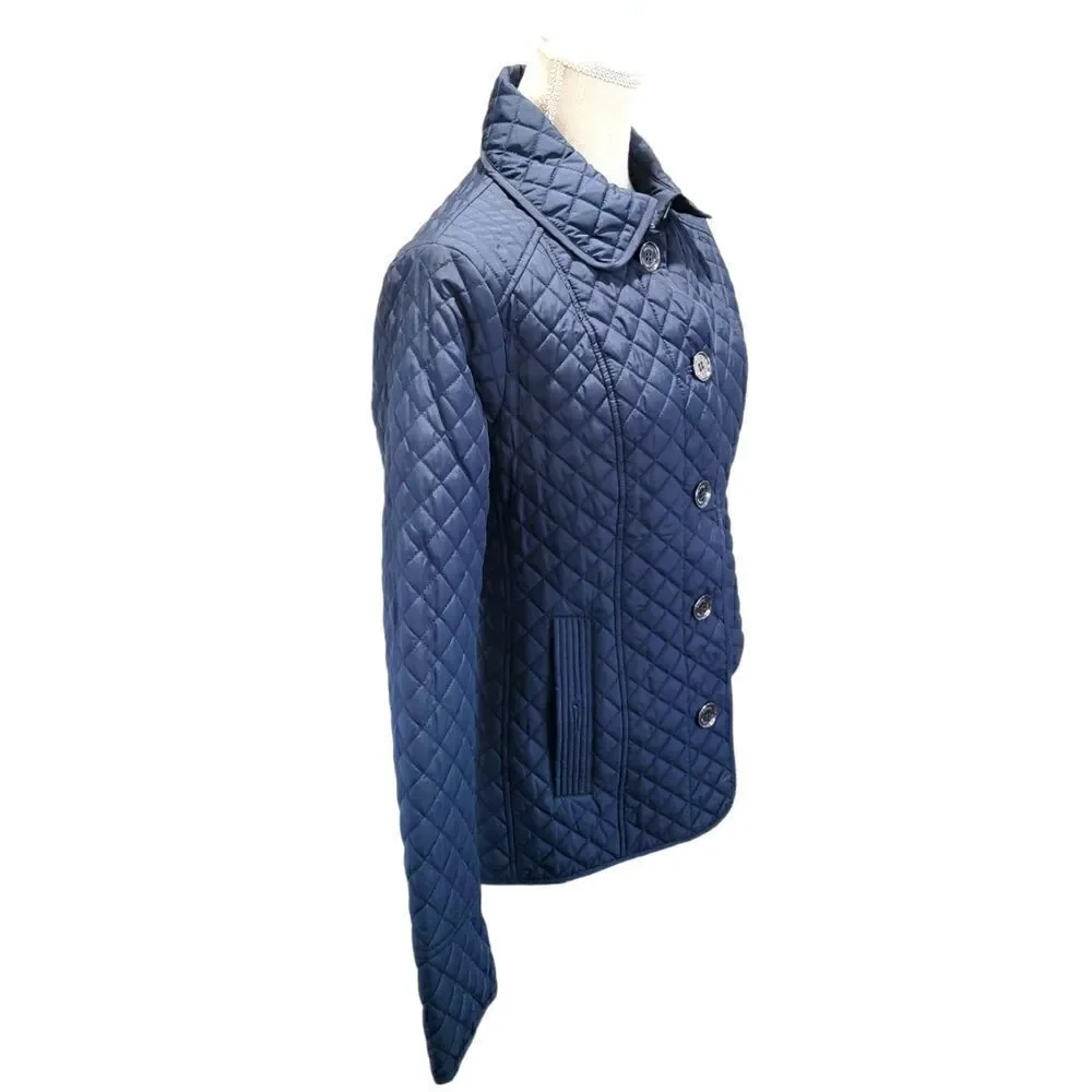 MK Quilted Navy Jacket - Picture 2 of 4